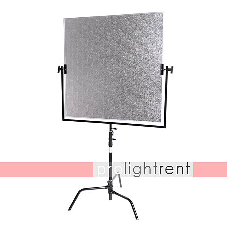 Shiny Board hart silber/soft silber 1x1m