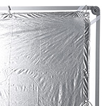 8x8 Silver Lame